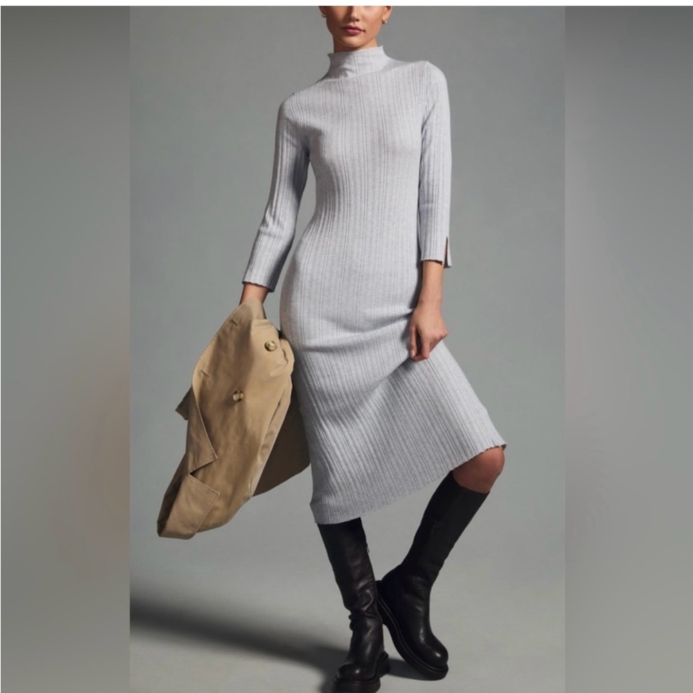 Daily Practice mock neck soft Anthropologie sweater dresss